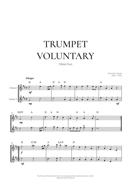 Trumpet Voluntary (Oboe Duo) - Jeremiah Clarke image number null
