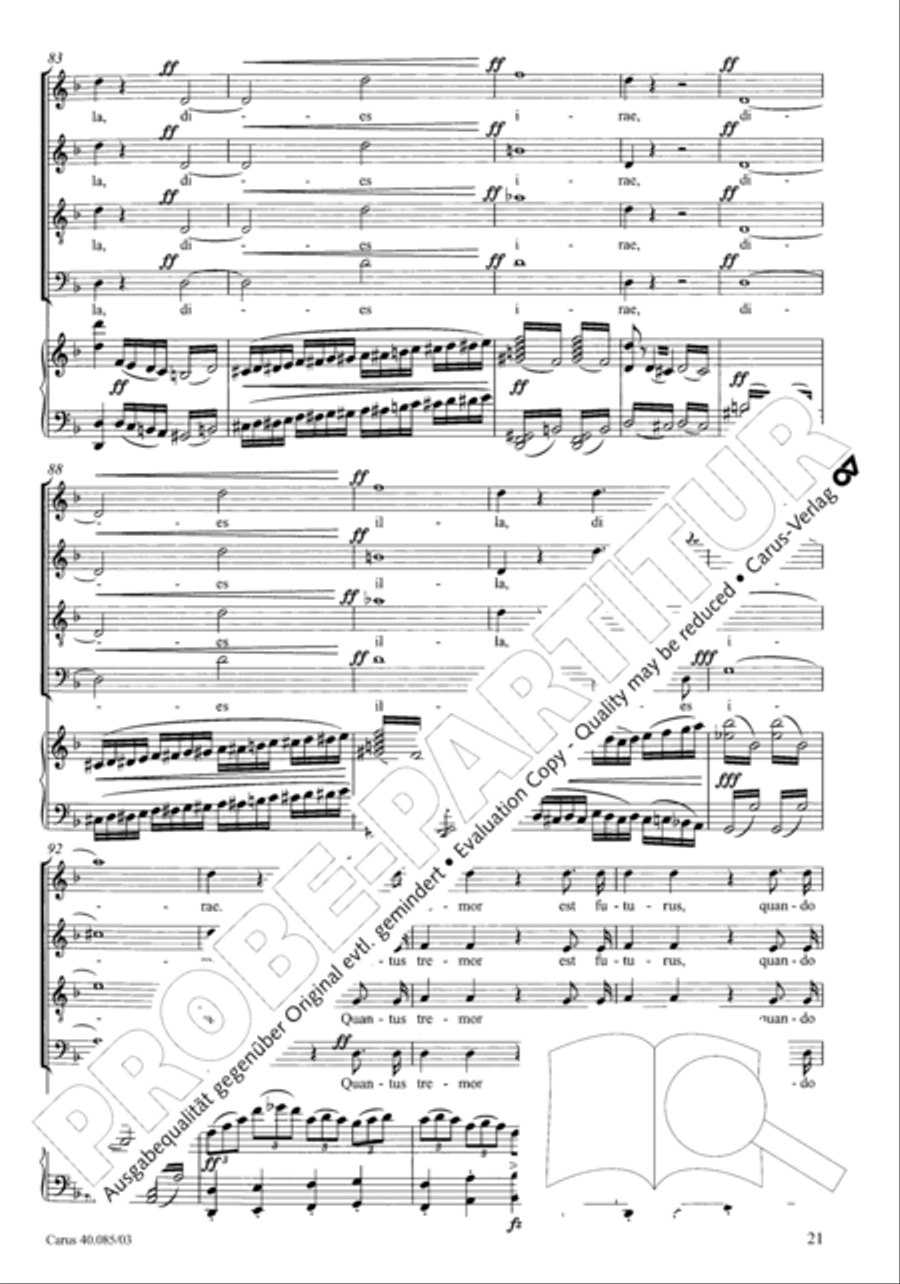Missa pro defunctis Missa pro defunctis 4-Part scores gallery preview page 22