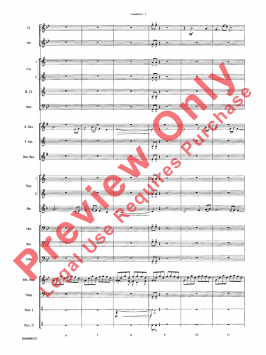 Under the Rice Moon Under the Rice Moon Concert Band scores gallery preview page 5