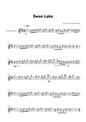 Book cover for Tchaikovsky - Swan Lake (for Trumpet in Bb Solo)