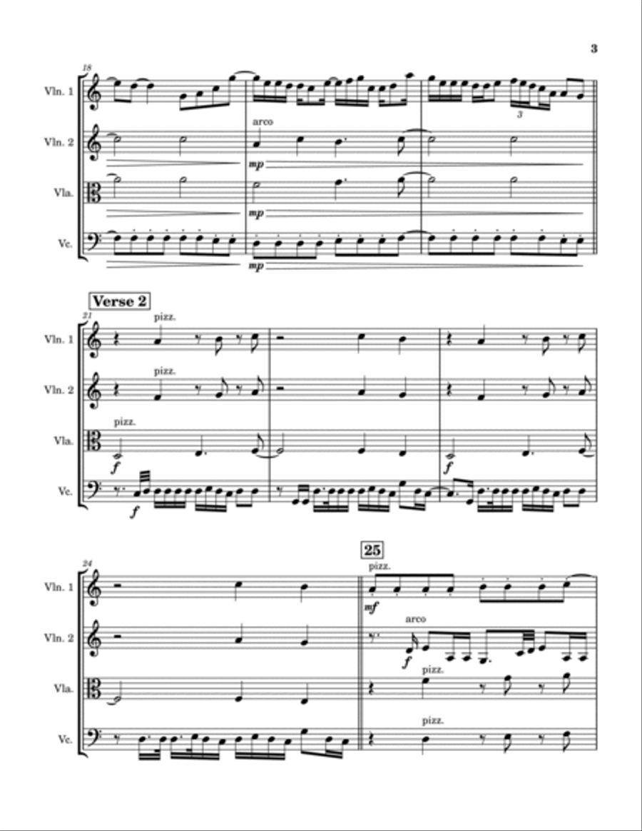 Snooze String Quartet scores gallery preview page 3