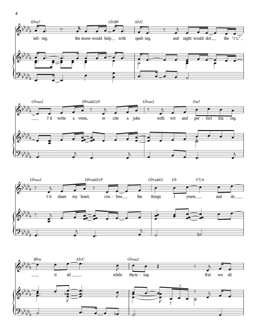 Who I'd Be (from Shrek The Musical) Piano, Vocal scores gallery preview page 4