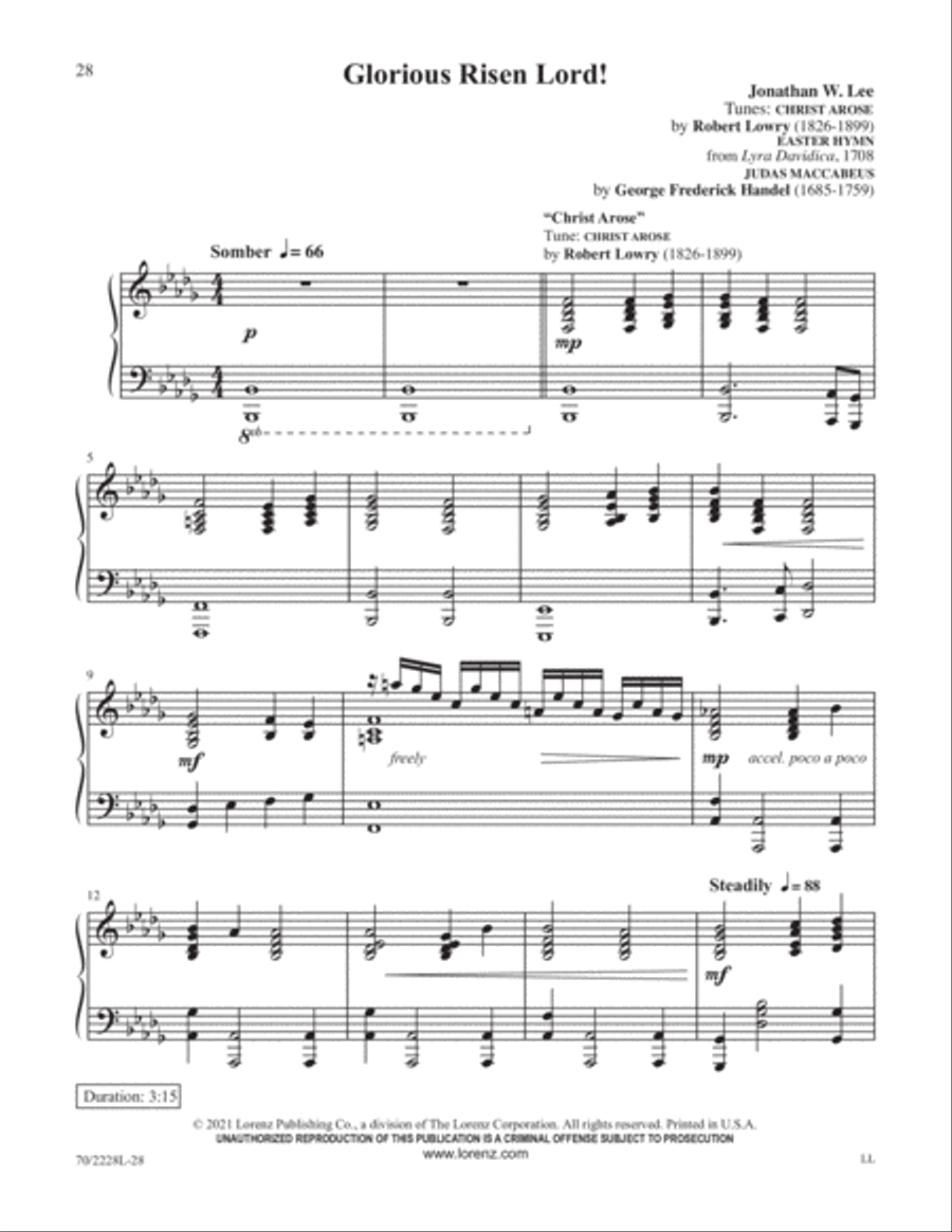 Jesus, Priceless Treasure Piano Solo scores gallery preview page 8