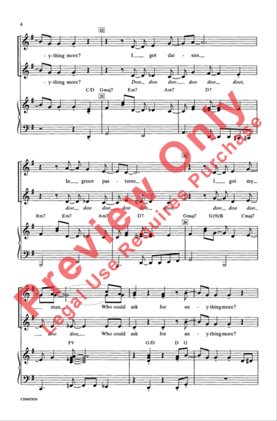 I Got Rhythm (with Fascinating Rhythm) SSA scores gallery preview page 4