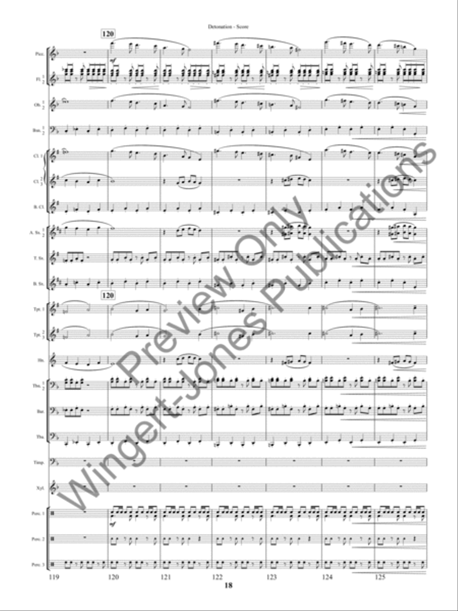 Detonation (Score) Concert Band scores gallery preview page 21
