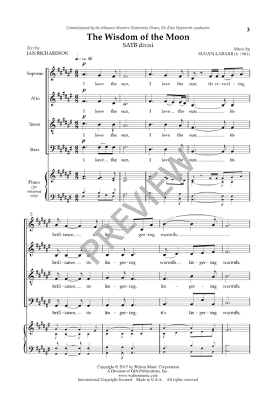 The Wisdom of the Moon Divisi scores gallery preview page 4