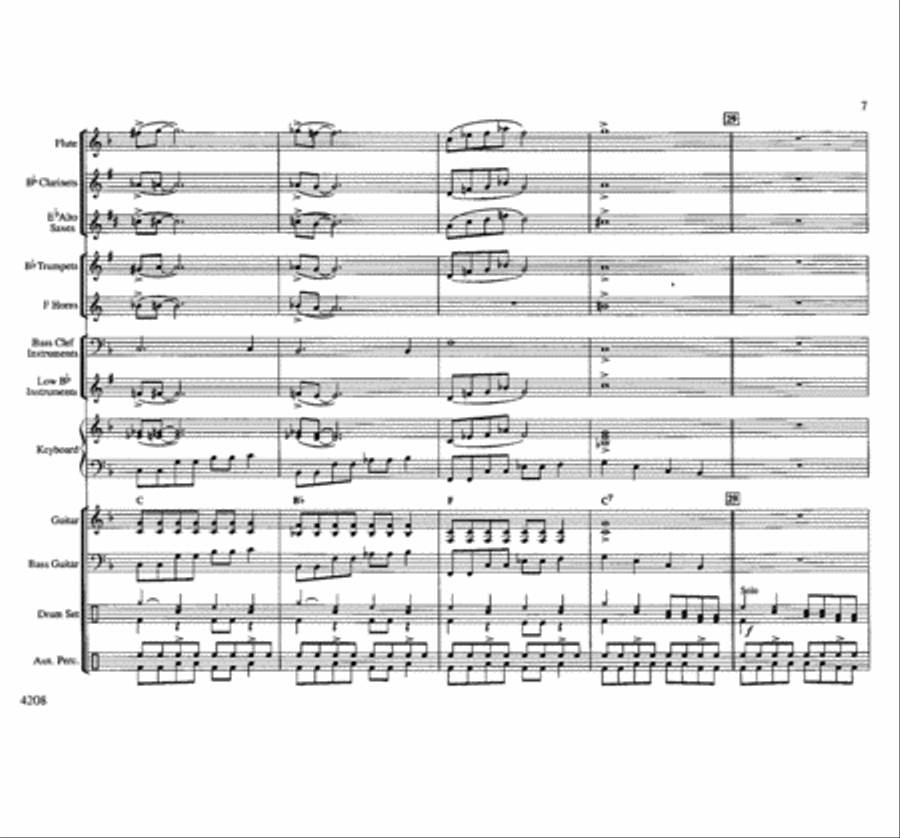 Big Time Boogie Concert Band scores gallery preview page 7
