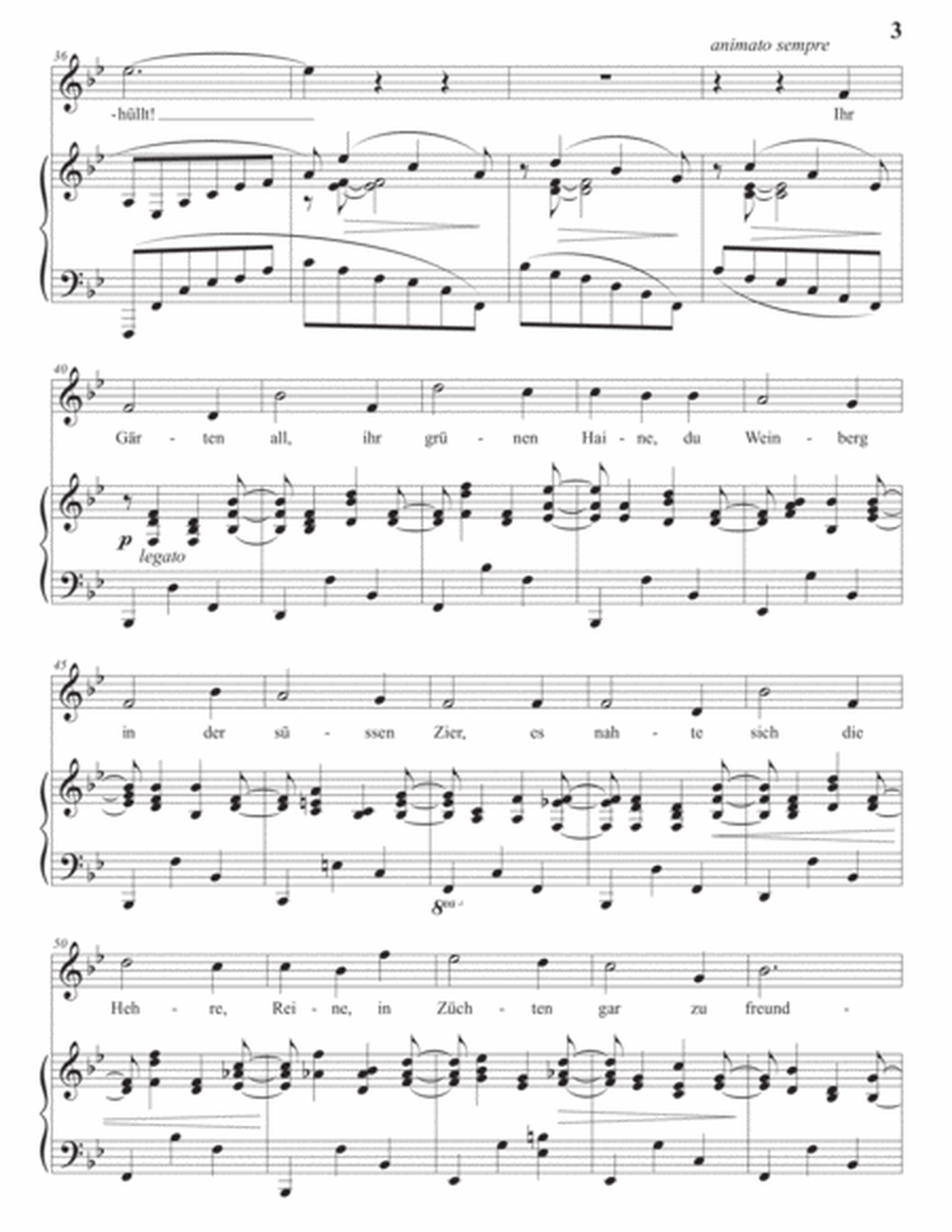 BRAHMS: Erinnerung, Op. 63 no. 2 (transposed to B-flat major)