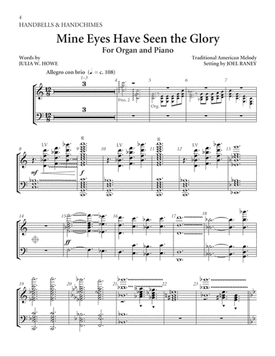 Mine Eyes Have Seen the Glory Mine Eyes Have Seen the Glory 5-Octaves scores gallery preview page 3
