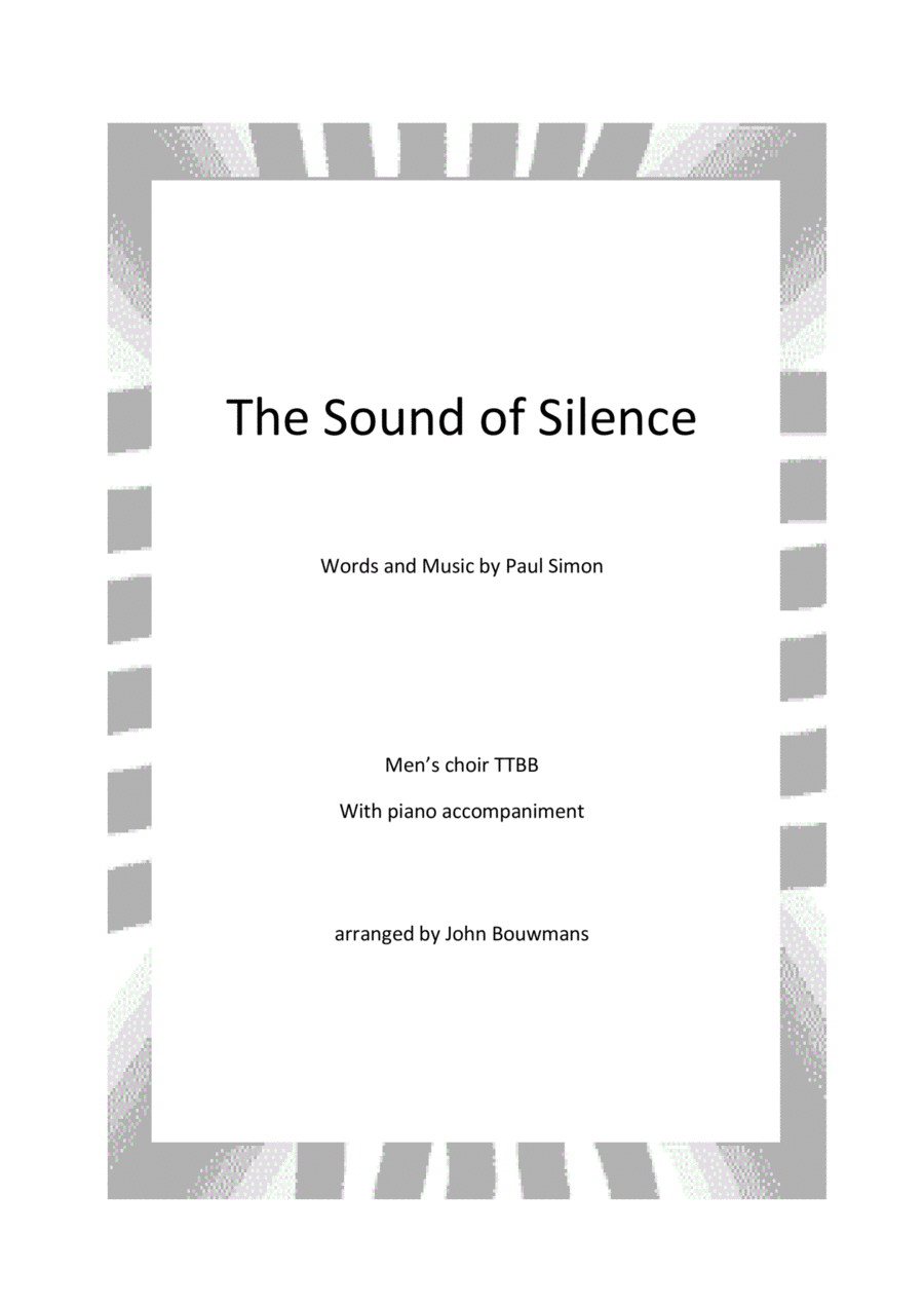 The Sound Of Silence TTBB scores gallery preview page 1