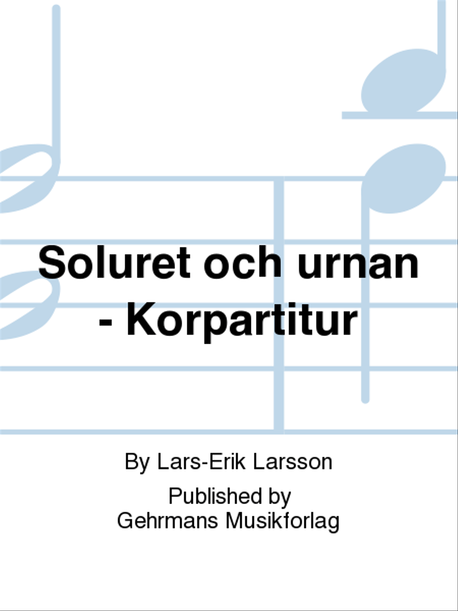 Soluret och urnan - Korpartitur Choir scores gallery preview page 1
