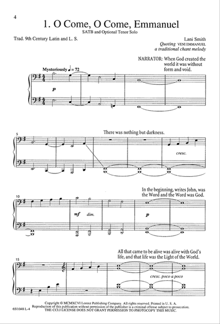 The Light of the World The Light of the World 4-Part scores gallery preview page 6