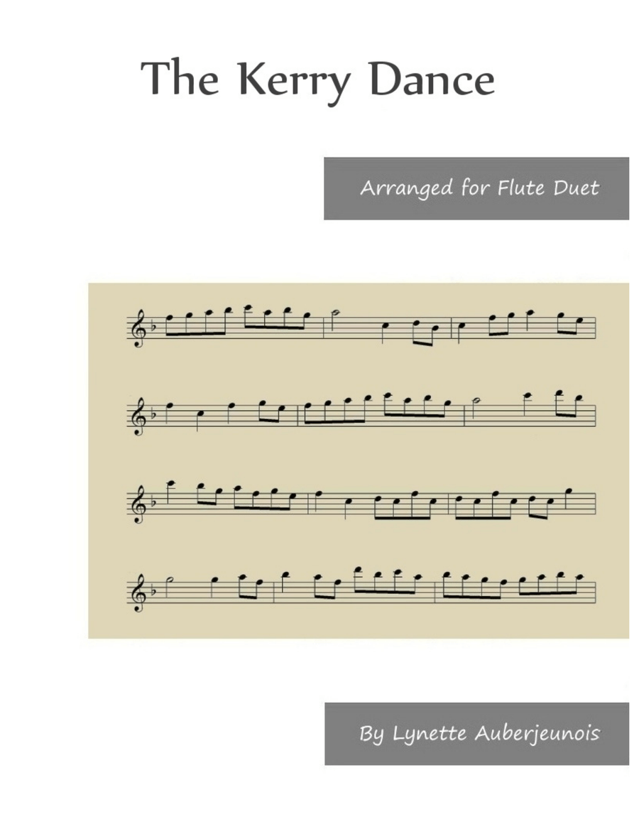 The Kerry Dance - Flute Duet Flute Duet scores gallery preview page 1