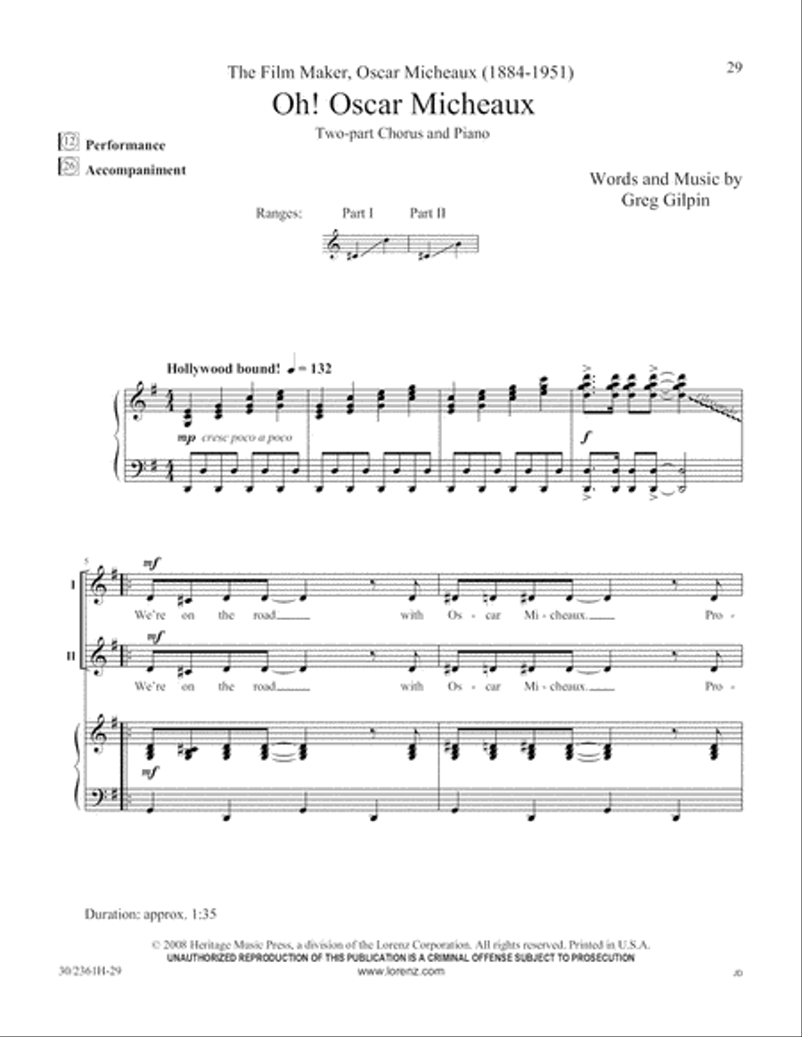 Ten Who Counted 2-Part scores gallery preview page 30