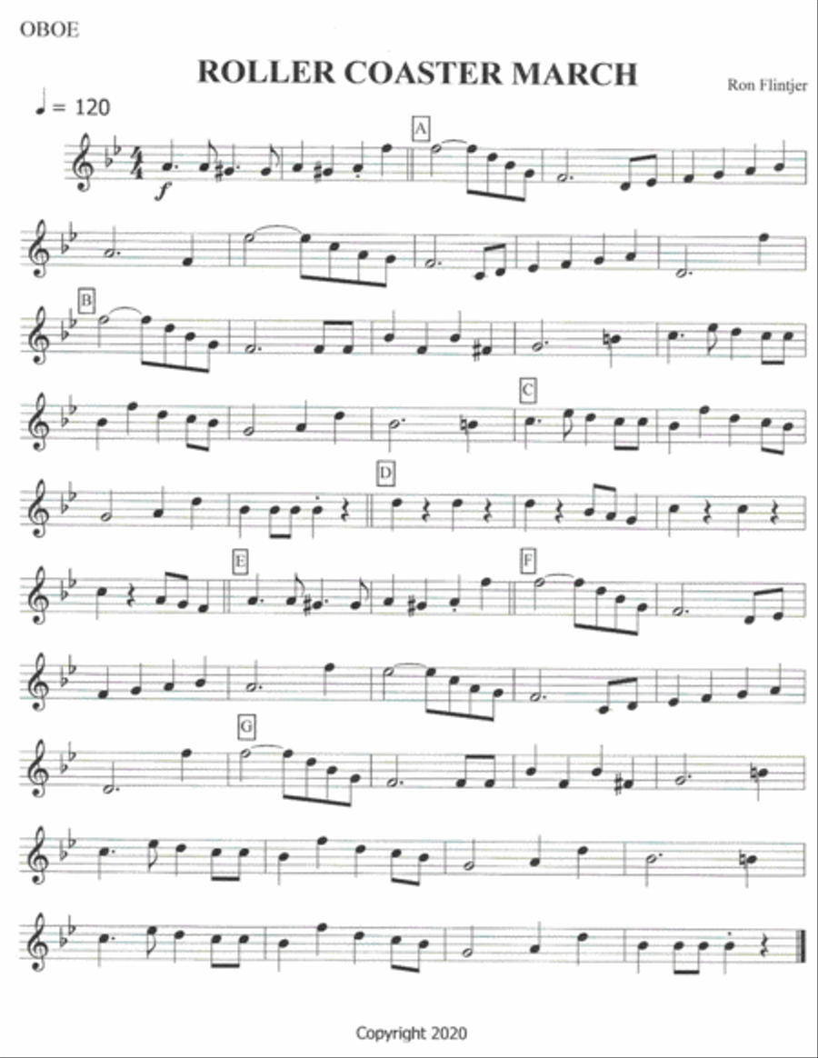 THE ROLLER COASTER MARCH Concert Band scores gallery preview page 3