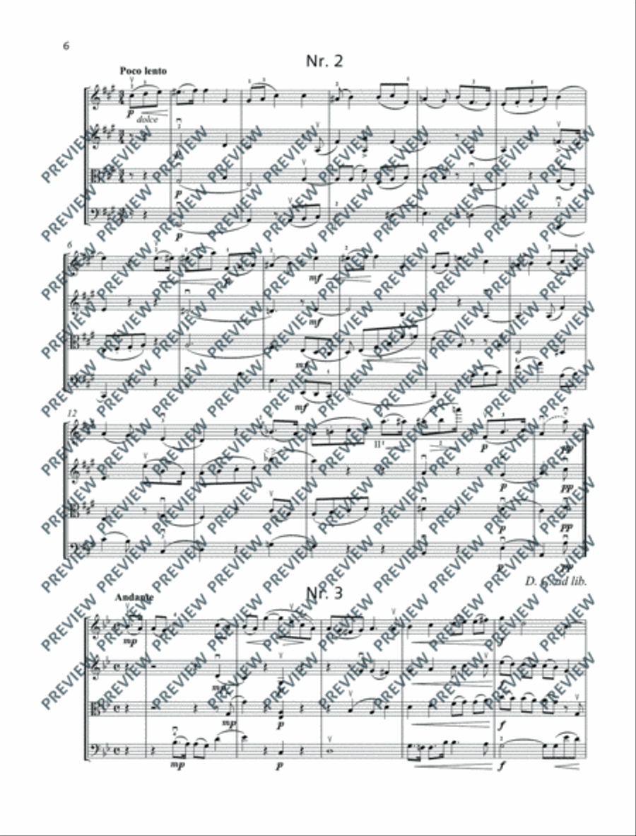 Mere Droplets String Quartet scores gallery preview page 7