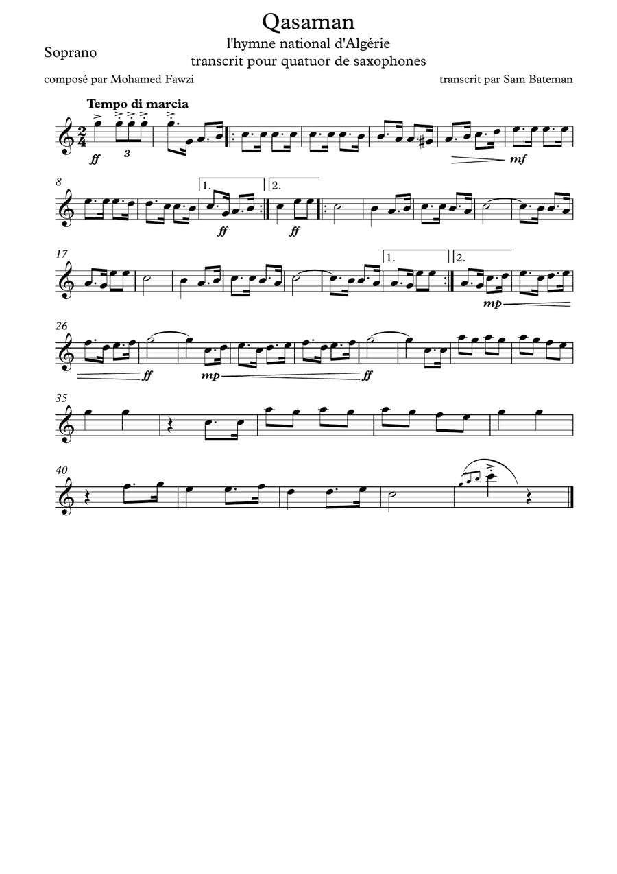 Qasaman Woodwind Quartet scores gallery preview page 3