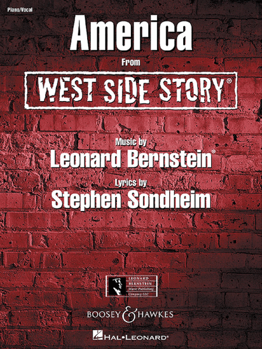 America (from West Side Story) Piano, Vocal scores gallery preview page 1