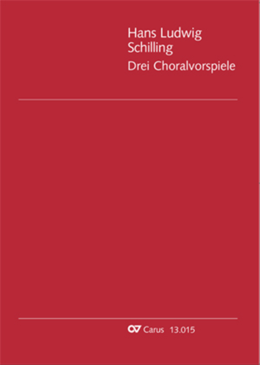 Schilling: Three Chorale Preludes Score scores gallery preview page 1