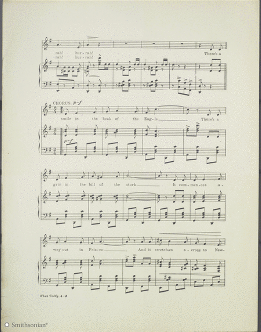 When Teddy Comes Marching Home Piano, Vocal scores gallery preview page 4