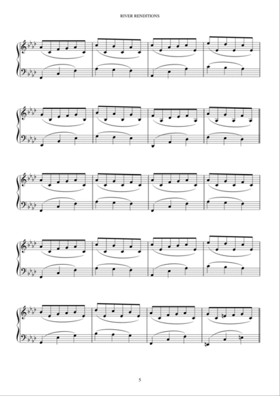 RIVER RENDITIONS RIVER RENDITIONS Piano Solo scores gallery preview page 6