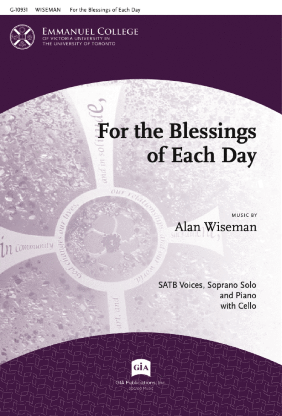 For the Blessings of Each Day - Instrument edition