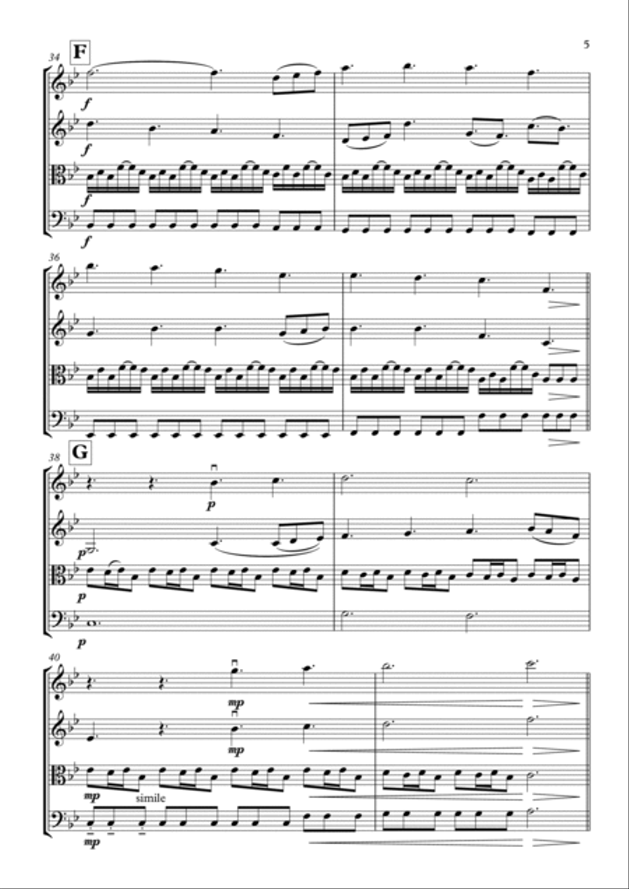 A Thousand Years String Quartet scores gallery preview page 5