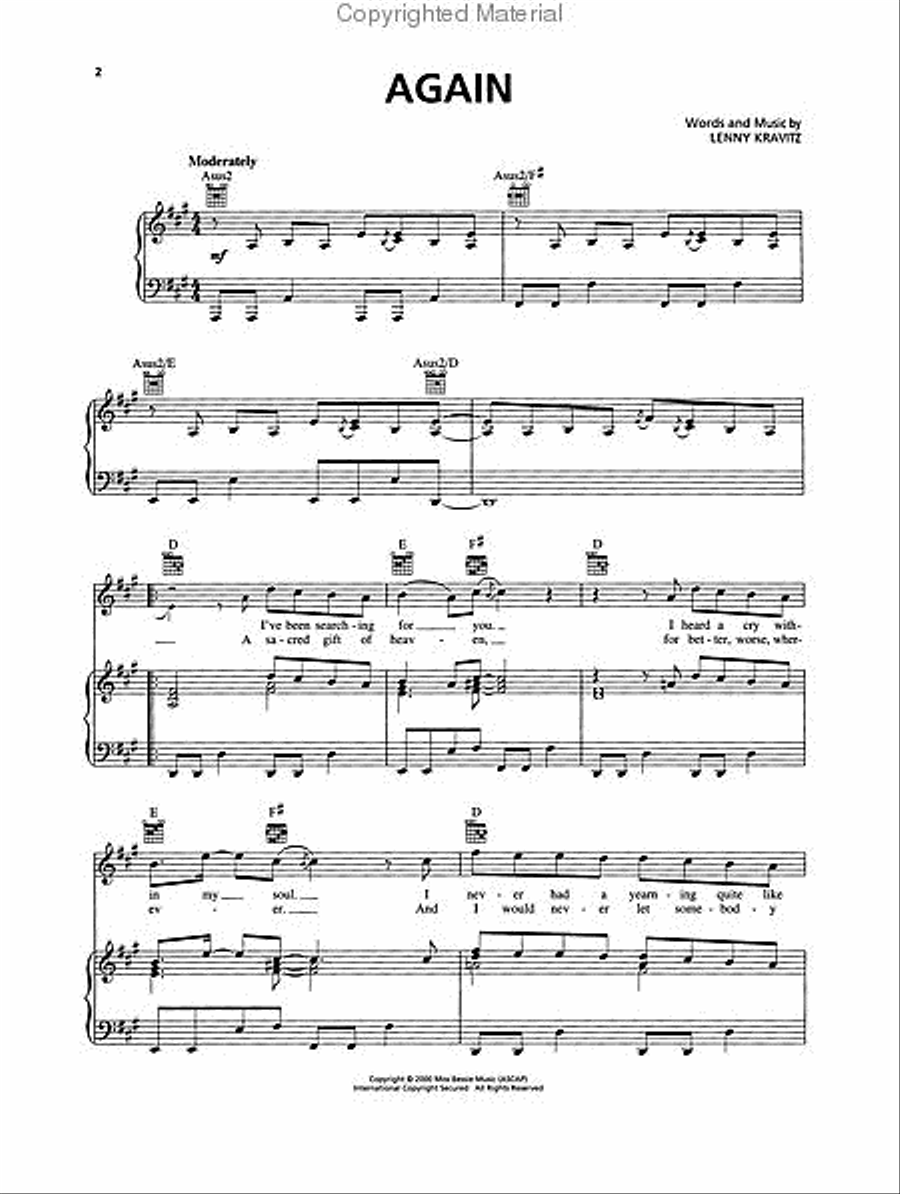 VH1's 20 Great Power Ballads Piano, Vocal, Guitar scores gallery preview page 2