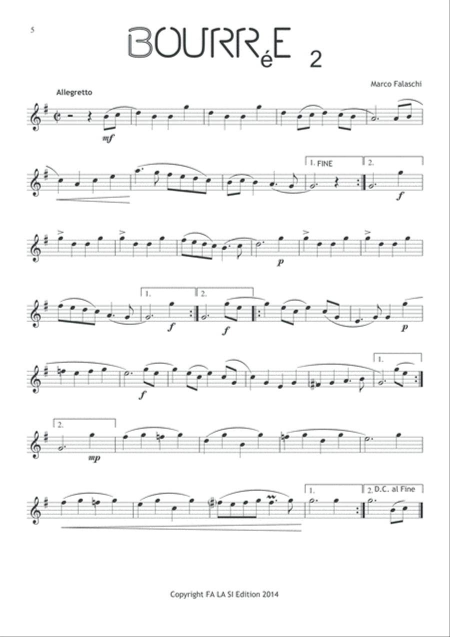 Forty Pieces in the forme of Dance for Saxophone Saxophone Solo scores gallery preview page 6