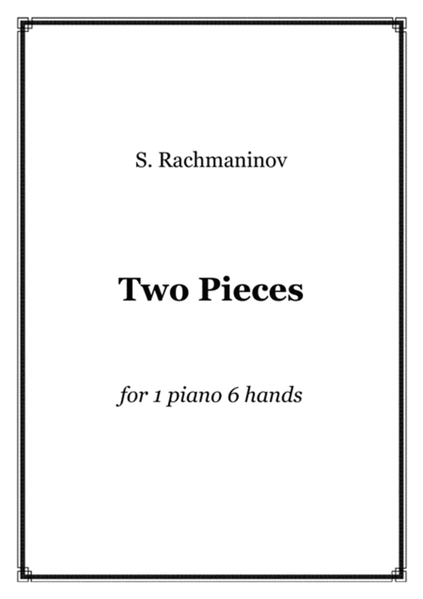 S. Rachmaninov - 2 Pieces in A major - 1 piano 6 hands, score and parts image number null