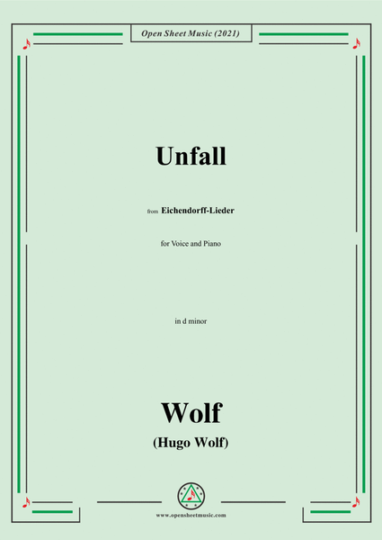 Wolf-Unfall,in d minor,IHW 7 No.15,from Eichendorff-Lieder,for Voice and Piano image number null