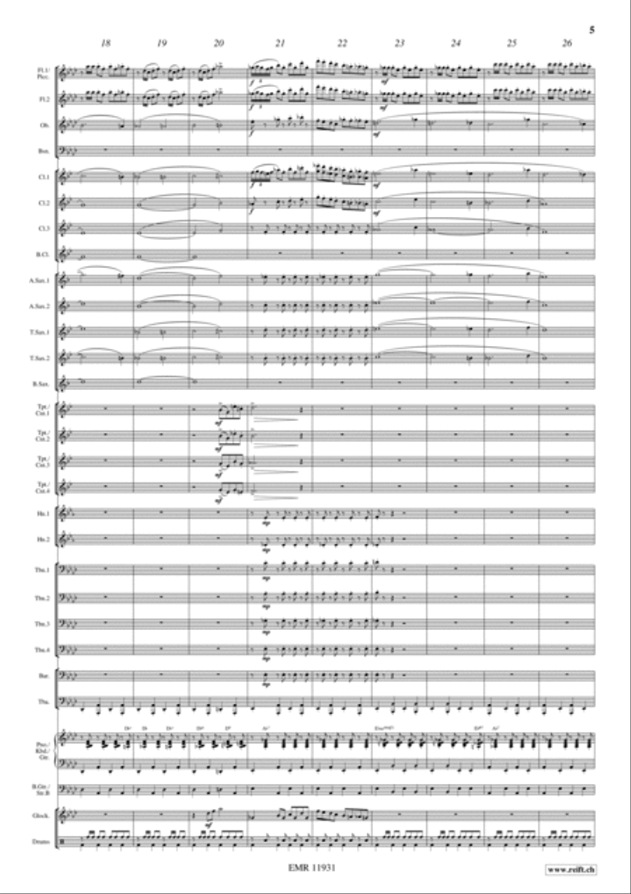 Giulietta Degli Spiriti Concert Band scores gallery preview page 6