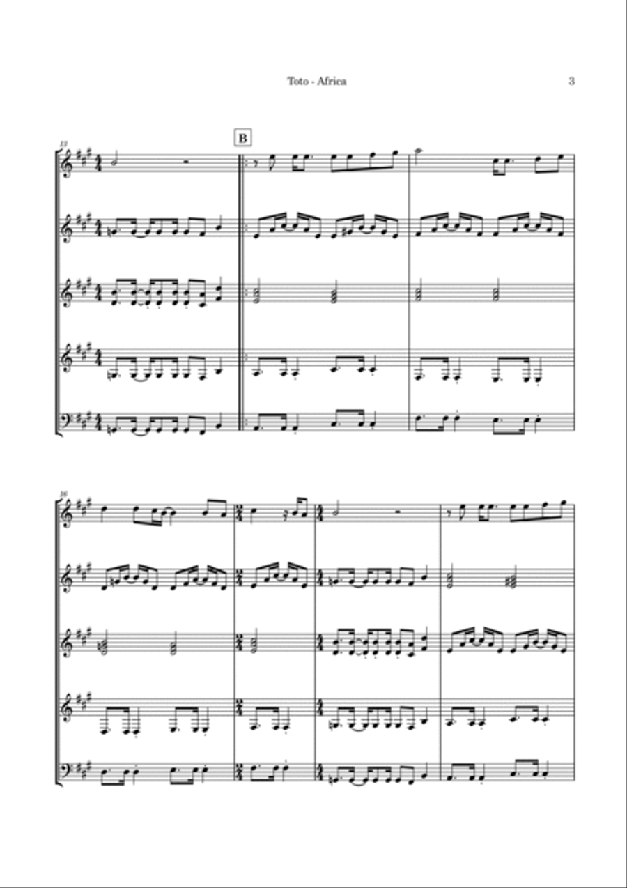 Africa Guitar Ensemble scores gallery preview page 6