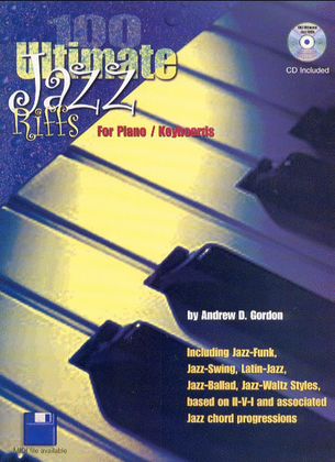 Book cover for 100 Ultimate Jazz Riffs for Piano/Keyboards