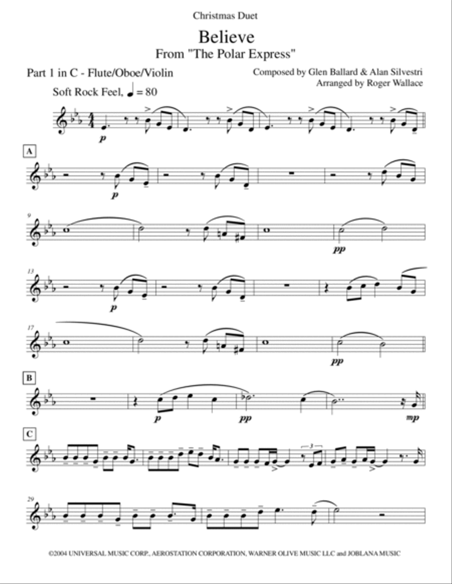 The Polar Express C Instrument scores gallery preview page 6