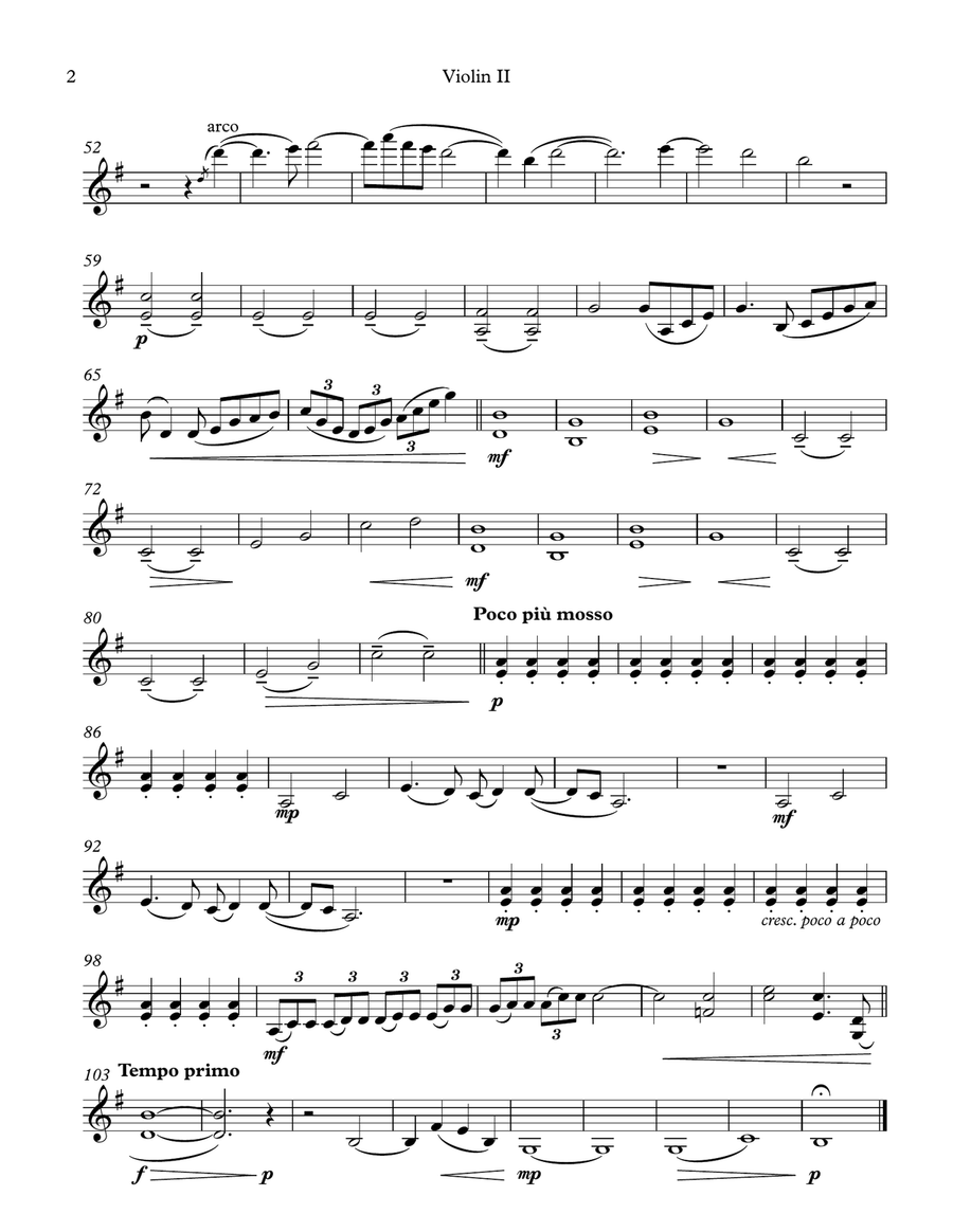 Lay Me Down String Quartet scores gallery preview page 4