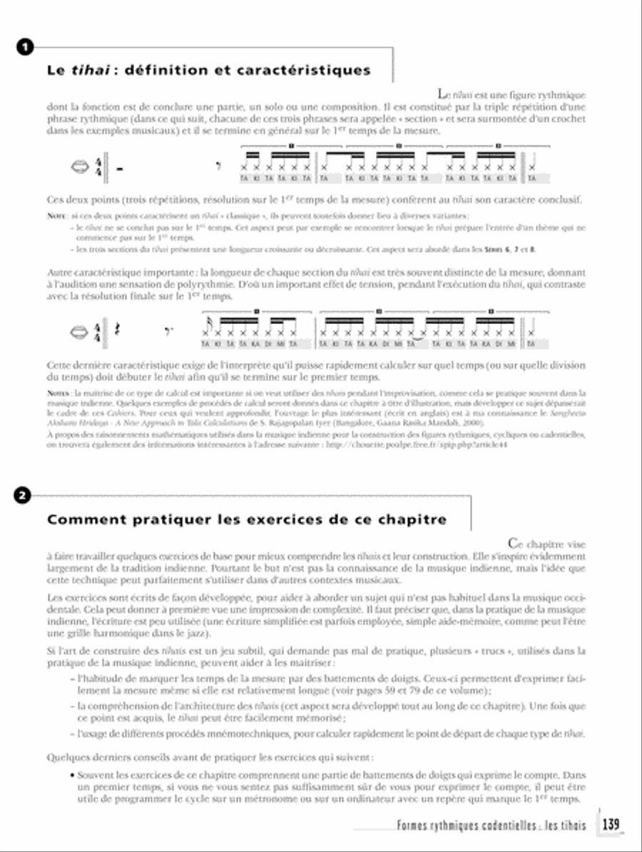 Les Cahiers du rythme - Volume 3: Rythmes impairs et tihais