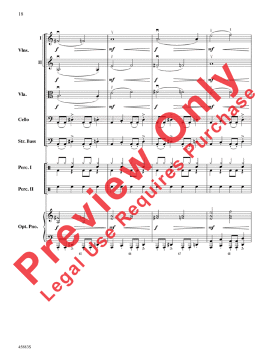 Secret Agent Sugar Plum String Orchestra scores gallery preview page 18