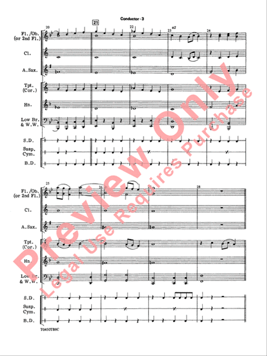 New York, New York, Theme from Concert Band scores gallery preview page 6