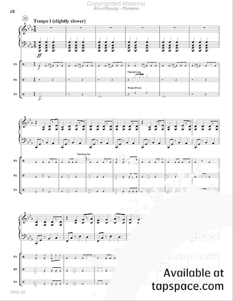 Rite of Passage Rite of Passage Percussion Ensemble scores gallery preview page 31
