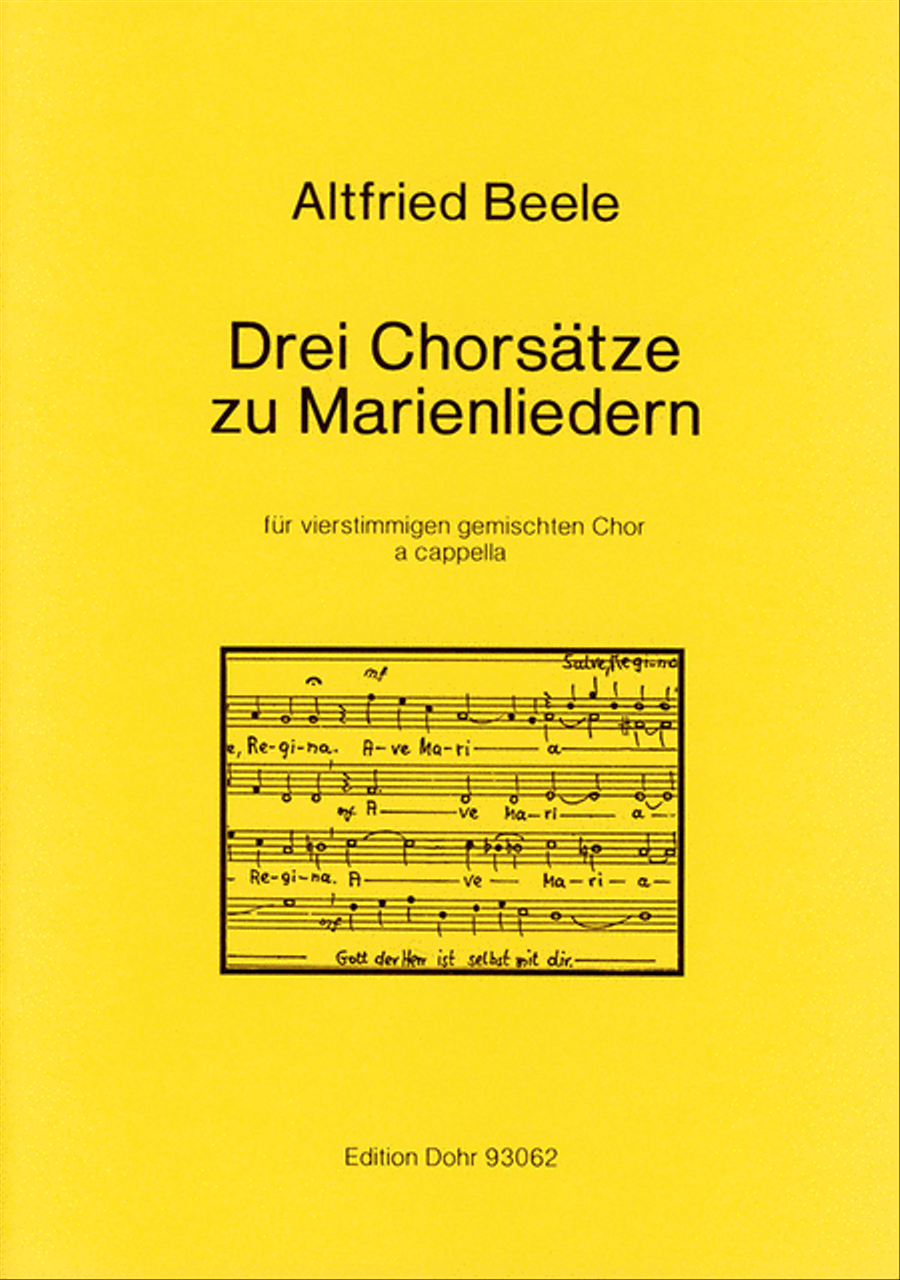 Drei Chorsätze zu Marienliedern für vierstimmigen gemischten Chor a cappella (1976/1977) 4-Part scores gallery preview page 1