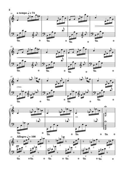 Melody in F - Rubinstein - Broken Chord Piano Solo Arrangement (Intermediate) image number null