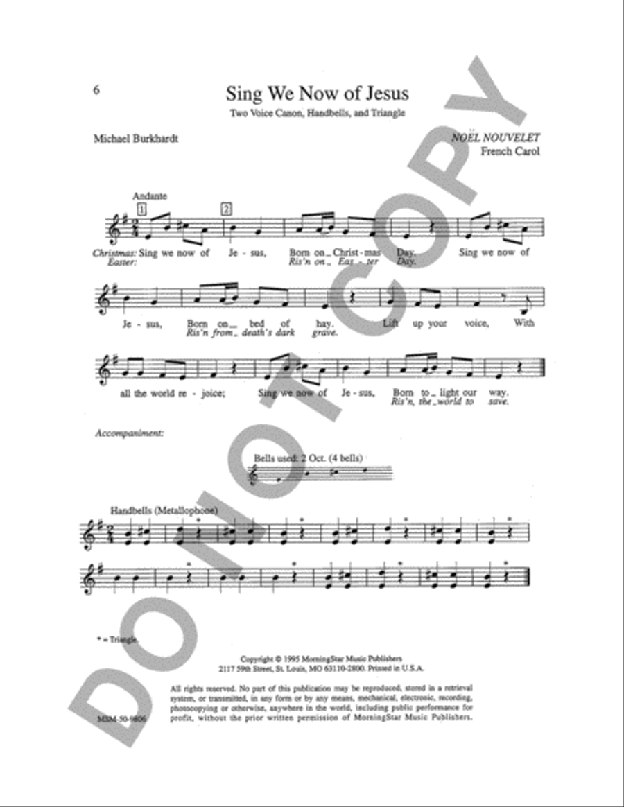 Canons for the Church Year, Set 2 Unison Choir scores gallery preview page 4