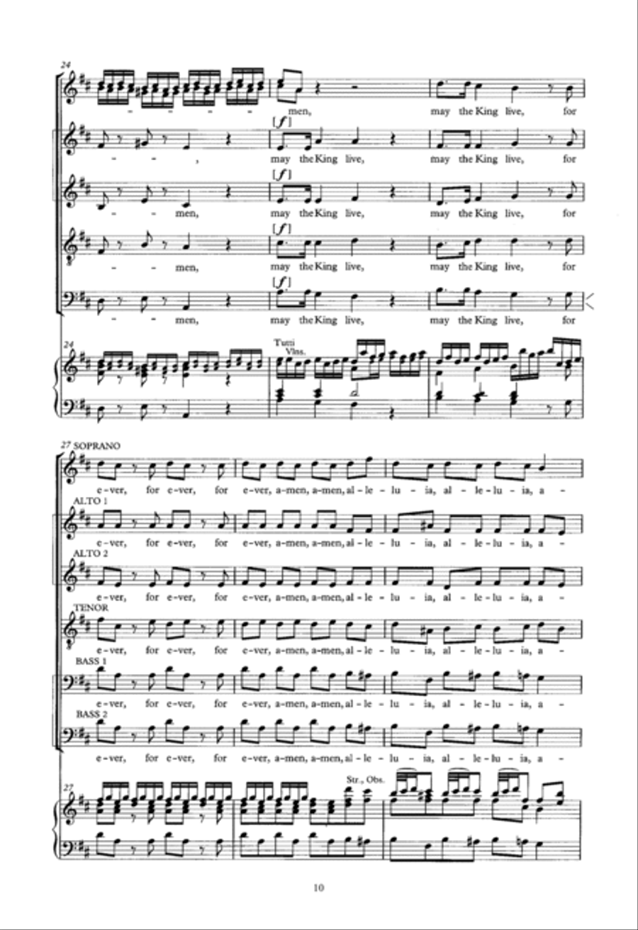 Zadok The Priest (arr. Donald Burrows) Choir scores gallery preview page 10