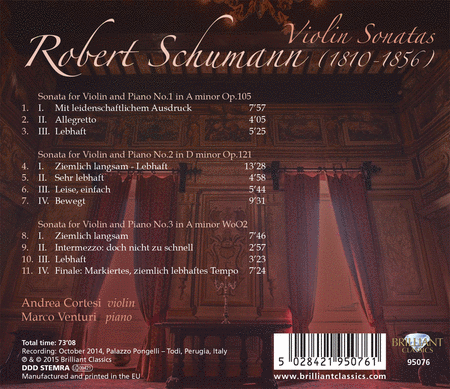 Schumann: Violin Sonatas