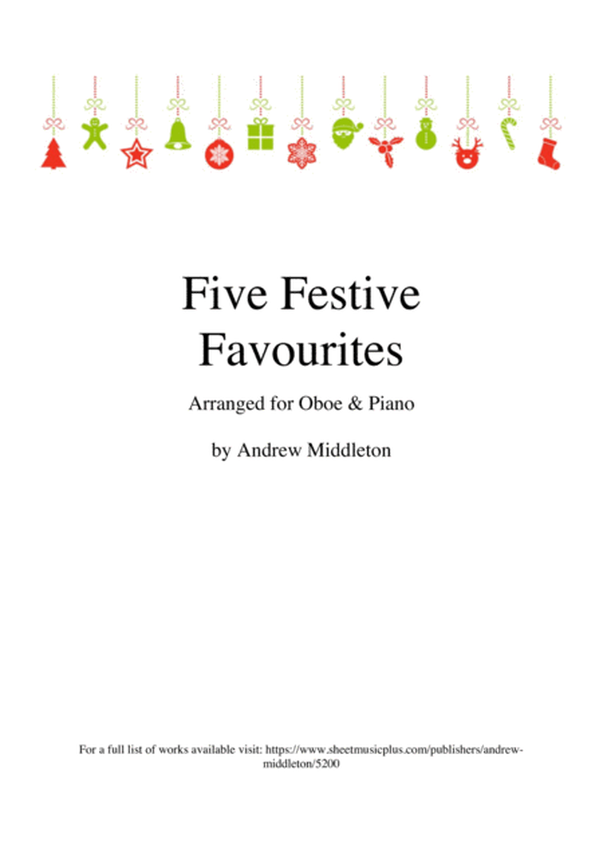 Five Festive Favourites arranged for Oboe and Piano image number null