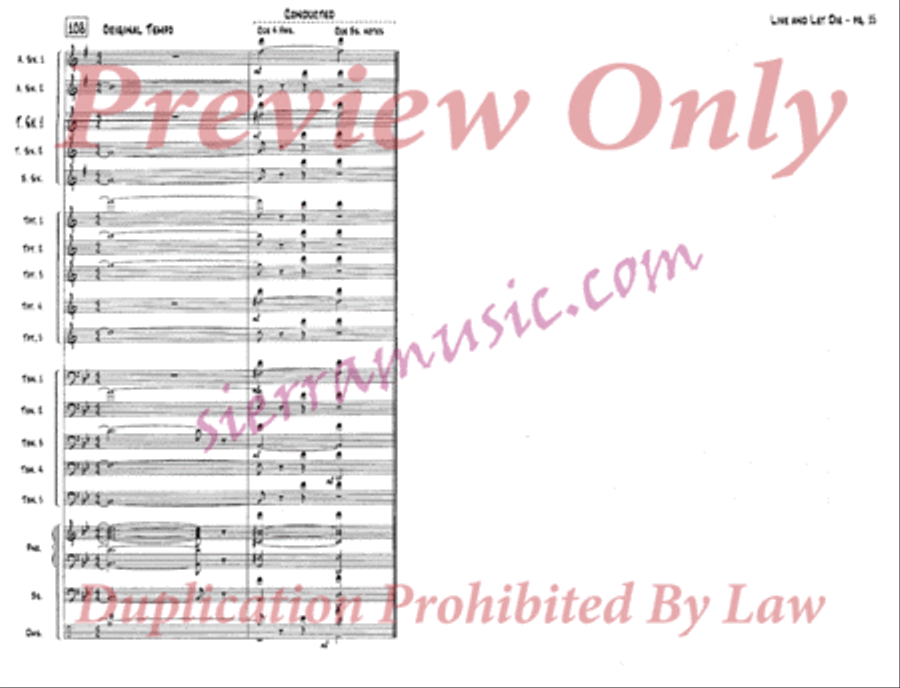 Live and Let Die Live and Let Die Jazz Ensemble scores gallery preview page 16