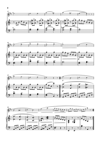 Burgmüller "La chasse " clarinet & piano