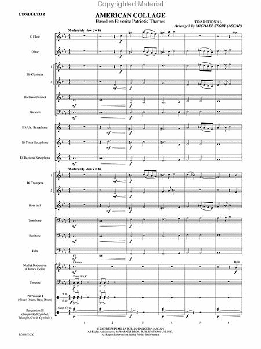 American Collage American Collage Concert Band scores gallery preview page 2