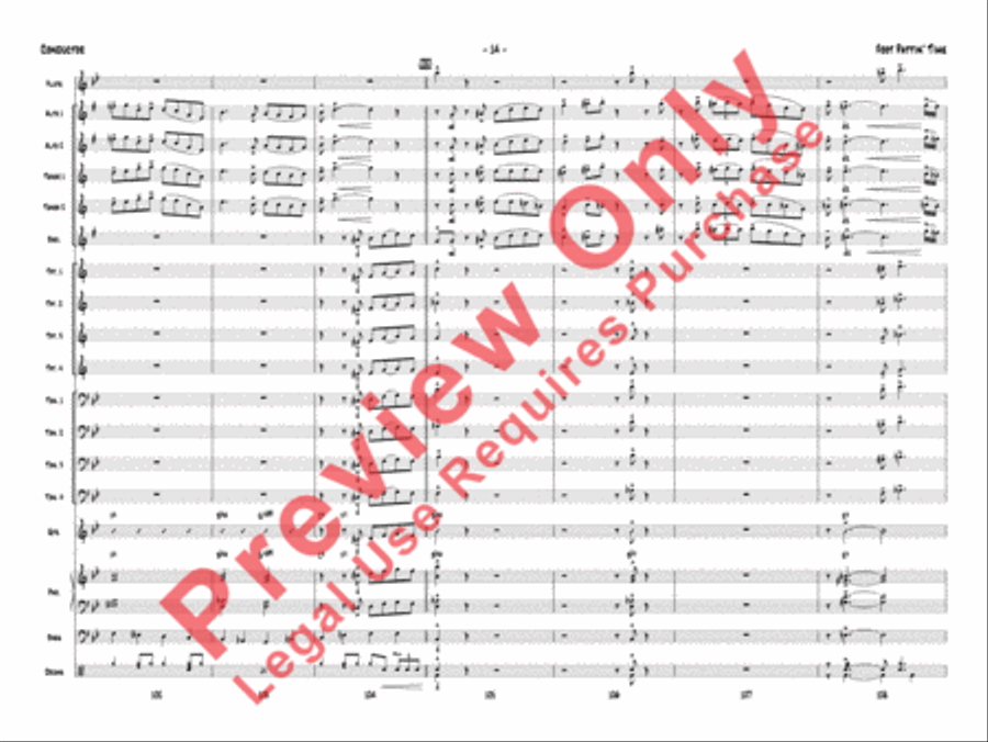 Foot Pattin' Time Foot Pattin' Time Jazz Ensemble scores gallery preview page 17
